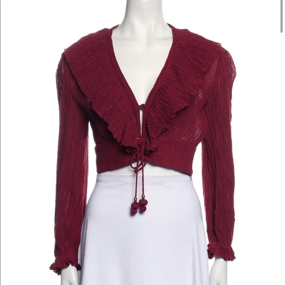 Zimmermann Suraya Top Burgundy